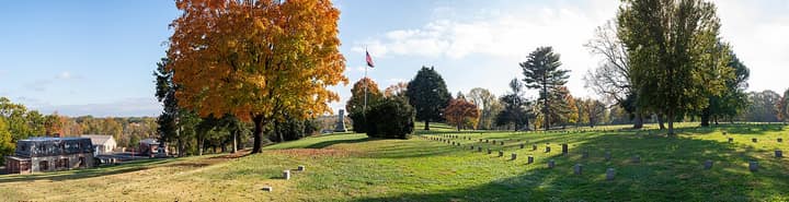 Representative cemetery grounds, not this plot