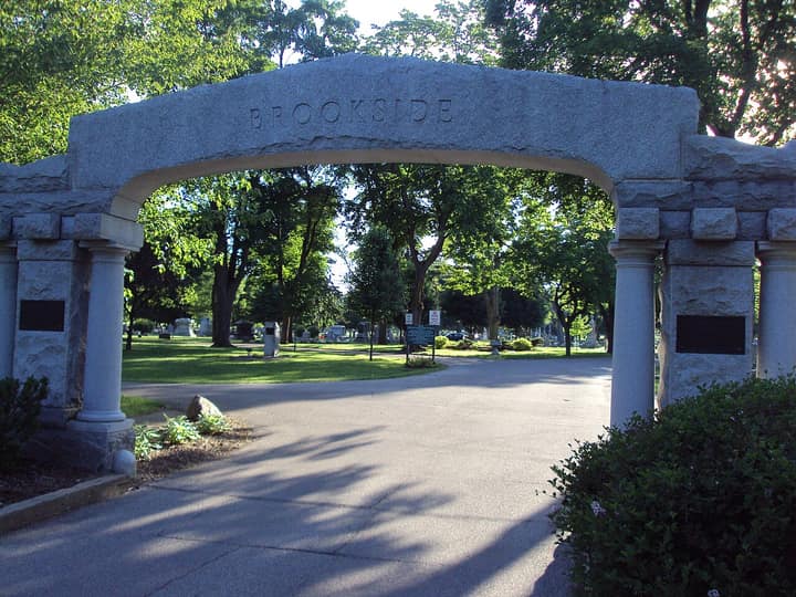 Representative cemetery grounds, not this plot