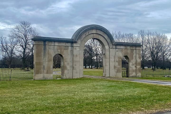 Representative cemetery grounds, not this plot