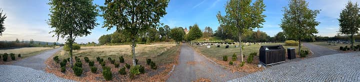 Representative cemetery grounds, not this plot