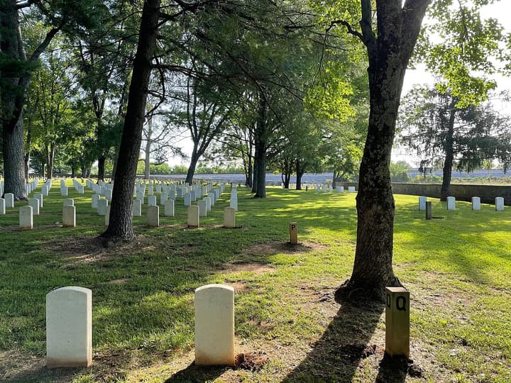 Representative cemetery grounds, not this plot