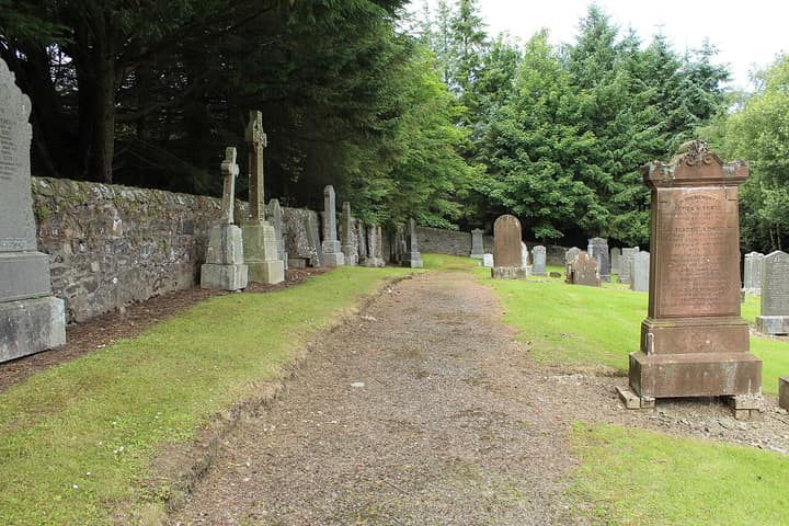 Representative cemetery grounds, not this plot
