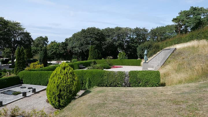 Representative cemetery grounds, not this plot