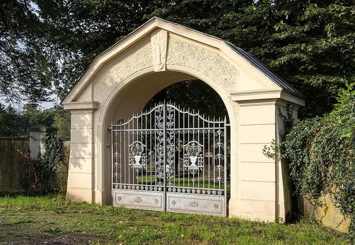 Representative cemetery grounds, not this plot