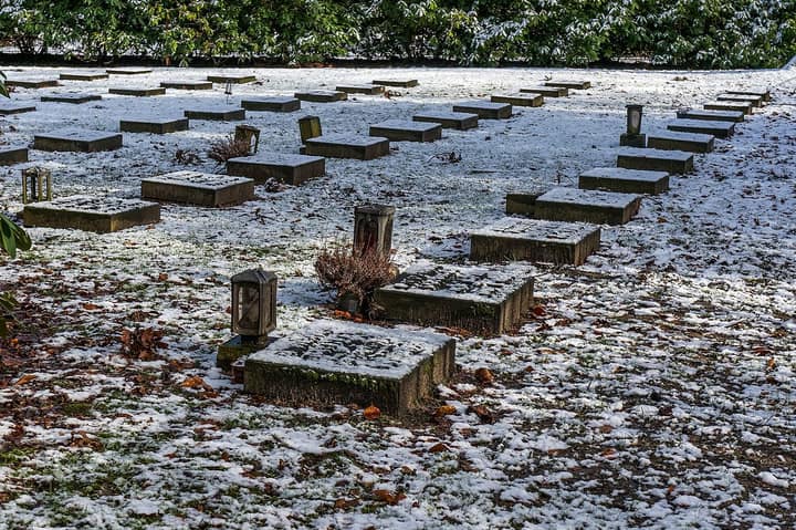 Representative cemetery grounds, not this plot