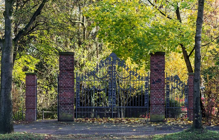 Representative cemetery grounds, not this plot