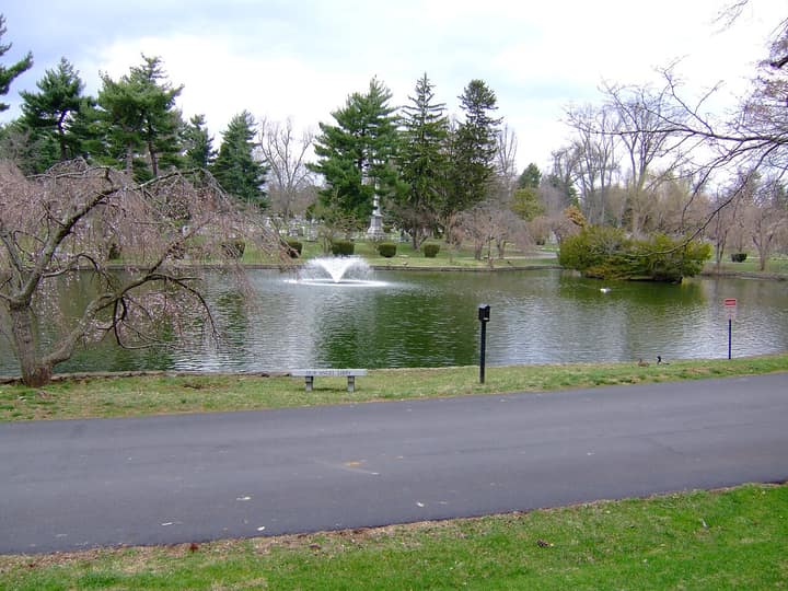 Representative cemetery grounds, not this plot