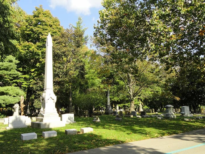 Representative cemetery grounds, not this plot