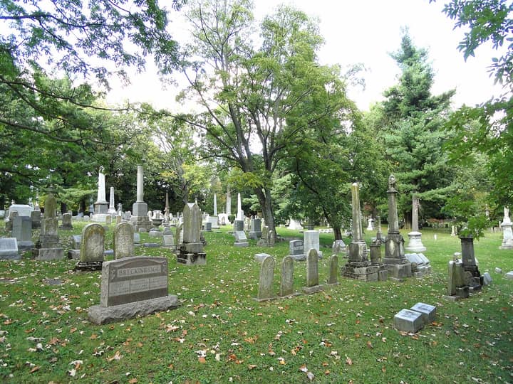 Representative cemetery grounds, not this plot