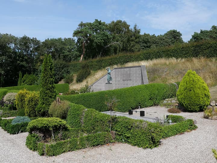 Representative cemetery grounds, not this plot