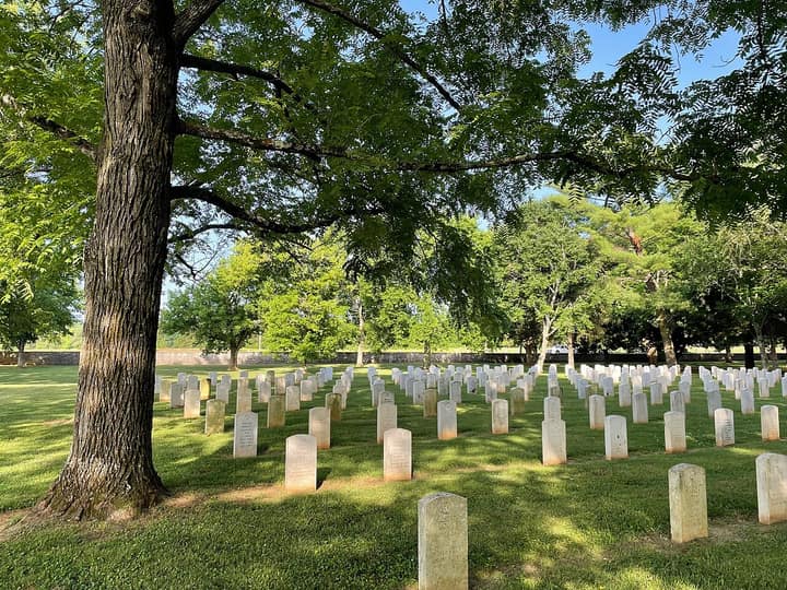 Representative cemetery grounds, not this plot