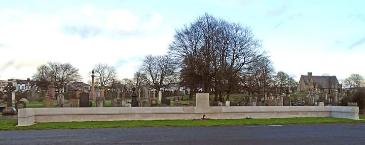 Representative cemetery grounds, not this plot
